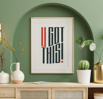 U GOT THIS – Minimalist Motivational Wall Art Print (Instant Download)

Bring motivation and style together with this elegant U Got This typography art print.
Its minimalist design fits perfectly into any space — whether it’s your home, office, or teen’s room.
No matter your décor, this digital wall art adds a clean, calm, and inspiring atmosphere.

While its aesthetic simplicity pleases the eye, its empowering message will keep you motivated every single day.

✦ INSTANT DOWNLOAD

No shipping, no waiting!
Simply download, print, and frame your art within minutes.

✦ PRODUCT DETAILS

• High-quality vector PDF file
• Dimensions: 50 x 70 cm (approx. 19.7 x 27.6 inches)
• You can print at any size without losing quality, thanks to the vector format
• Print at home, at a local print shop, or via a professional printing service

✦ PRINTING RECOMMENDATIONS

For the best results, print on thick matte paper or high-quality art paper.
Colors may vary slightly due to differ